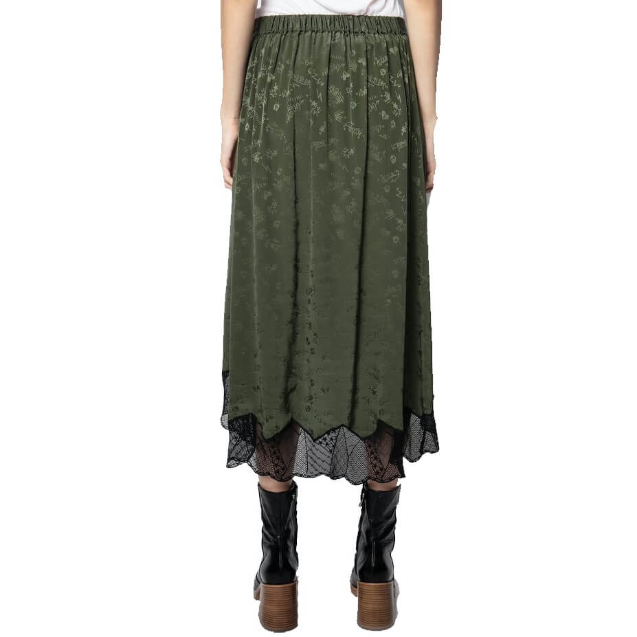 Zadig & Voltaire Joslin Jormi Jac Silk Skirt – evaChic