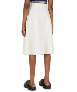 A.P.C. Jamie A-line Cotton Midi Skirt