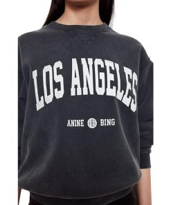Anine Bing Ramona Los Angeles Cotton Sweatshirt
