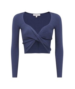 Reiss Iona Knitted Twist Cropped Top & Pencil Skirt