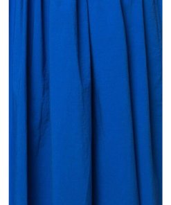 Jason Wu Cartridge-Pleat Tea-Length Cotton Skirt