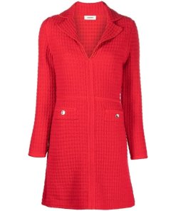 Sandro Yvonne Long-Sleeve Knit Mini Dress