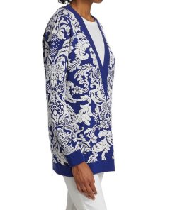 Alice + Olivia Bradford Paisley Jacquard Grandpa Cardigan