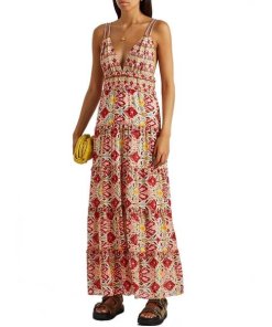 Alice + Olivia Karolina Braided Strap Maxi Dress