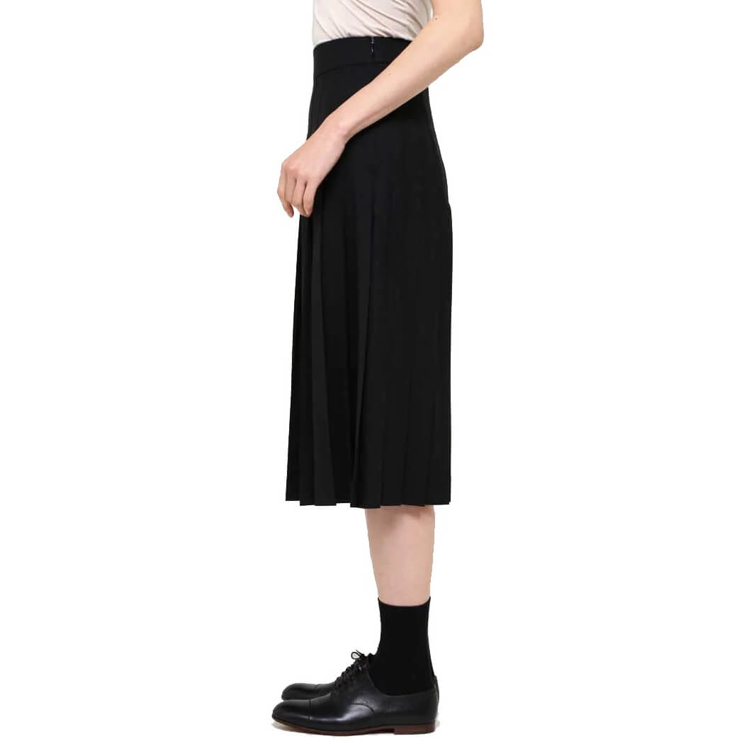 Margaret Howell Fine Wool Poplin Pleated Skirt – evaChic