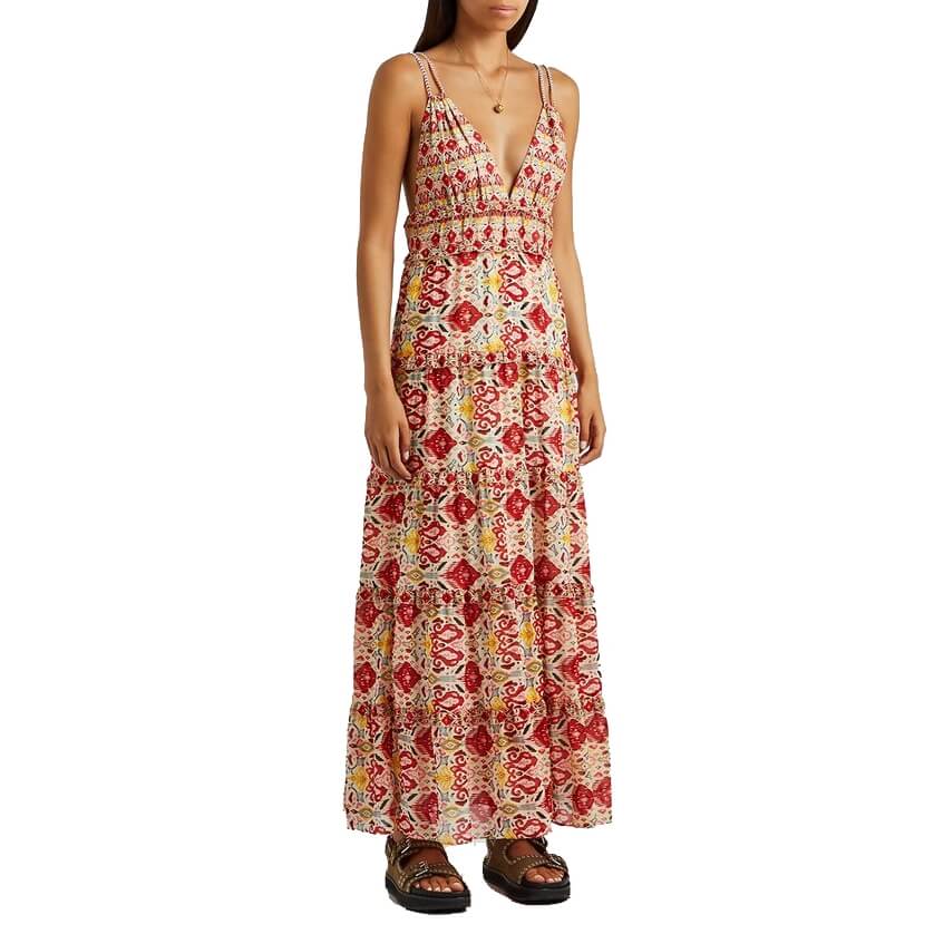 Alice + Olivia Karolina Braided Strap Maxi Dress