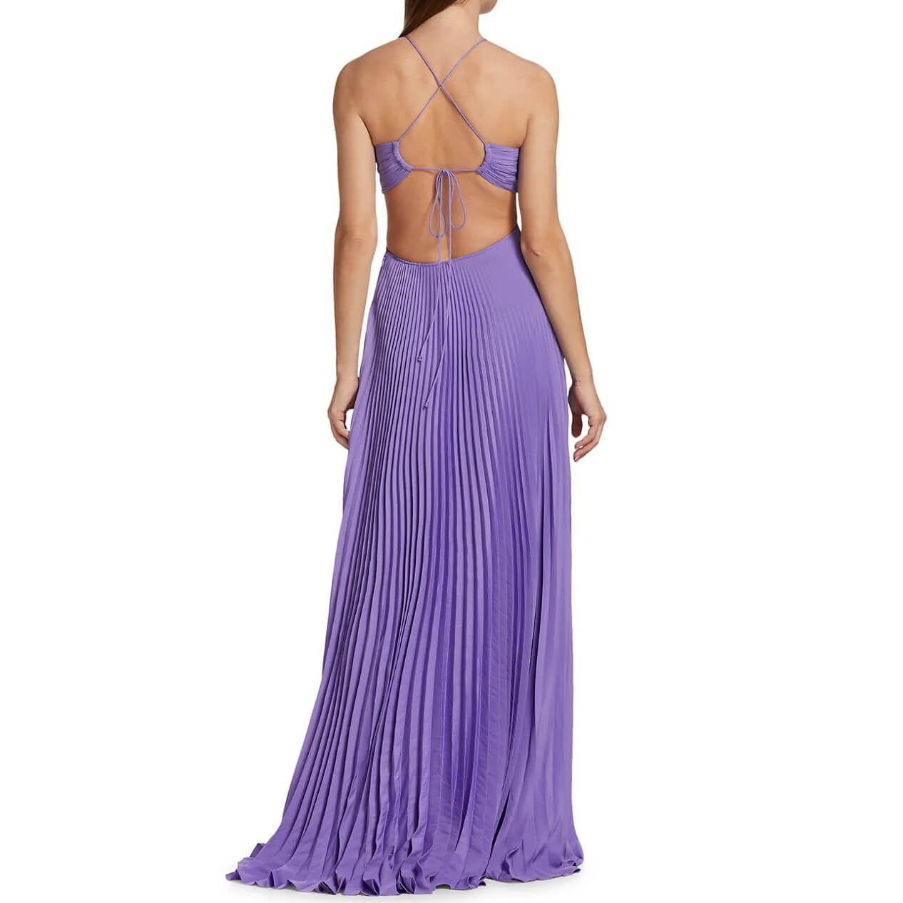 strapless open back dress Halston IV Red One Shoulder Jersey Gown for Dorian main image 0