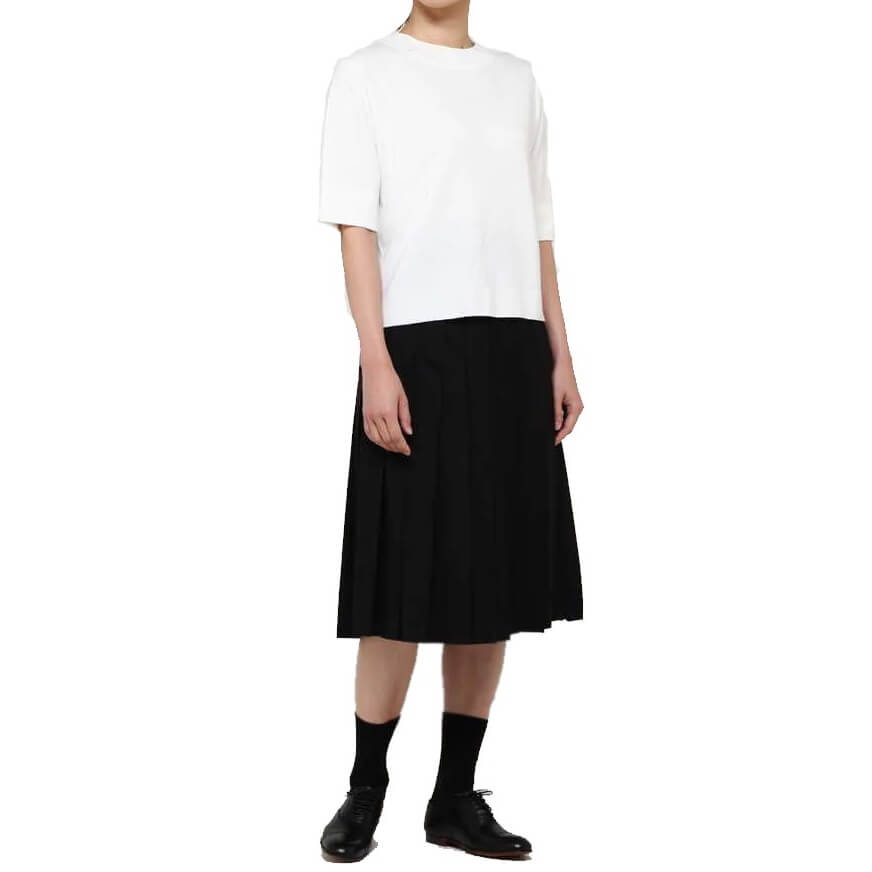 Margaret Howell Fine Wool Poplin Pleated Skirt – evaChic