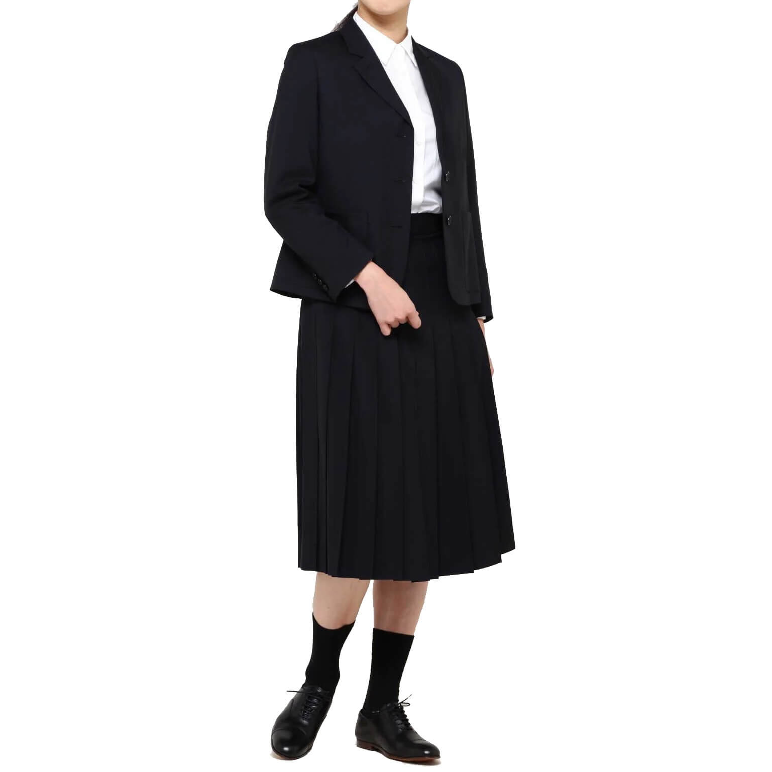 Margaret Howell Fine Wool Poplin Pleated Skirt – evaChic