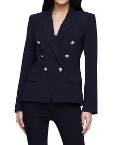 L'Agence Kenzie Double-Breasted Blazer