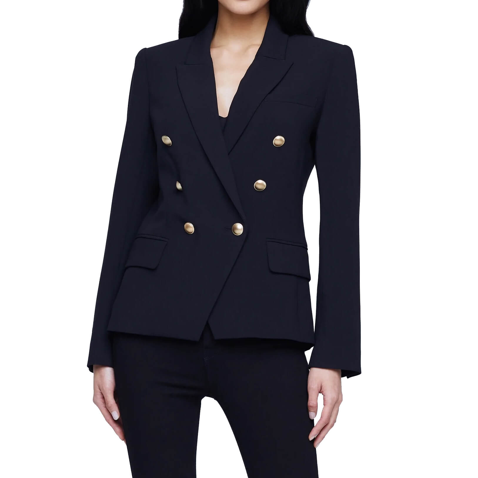 L'Agence Kenzie Double-Breasted Blazer