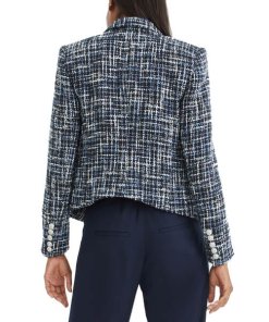 Veronica Beard Hosanna Tweed Dickey Blazer