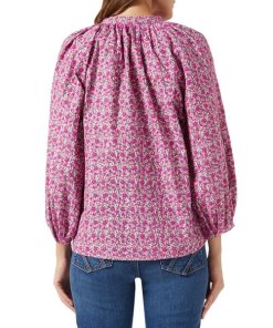 Maje Lyad Floral Print Cotton Blouse