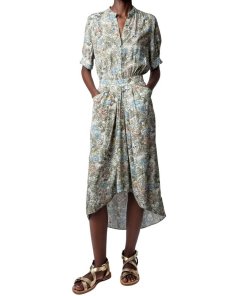 Zadig & Voltaire Rima British Flowers High-Low Dress