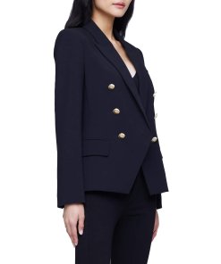 L'Agence Kenzie Double-Breasted Blazer