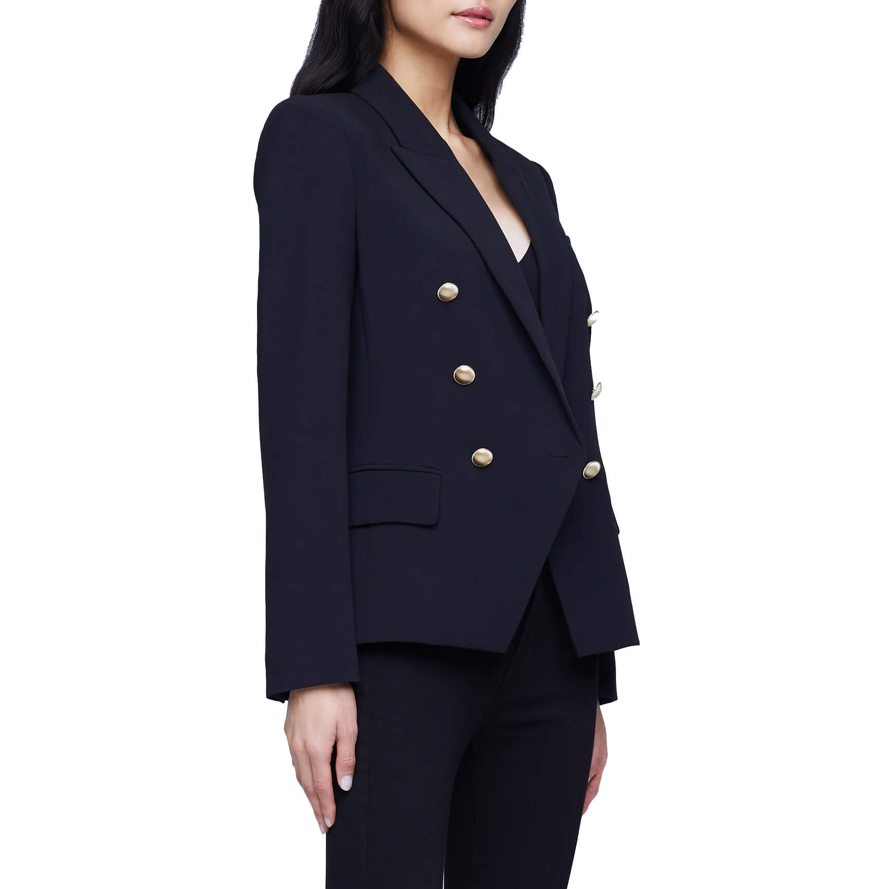L'Agence Kenzie Double-Breasted Blazer