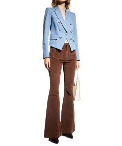 Veronica Beard Cooke Denim Dickey Blazer