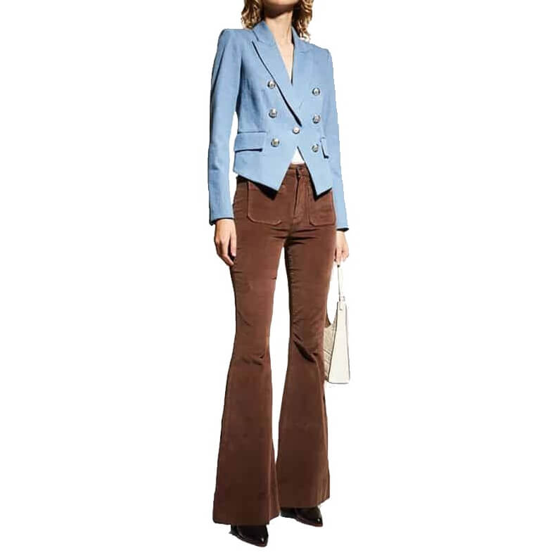 Veronica Beard Cooke Denim Dickey Blazer