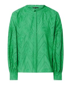 Maje Ciggy Eyelet Embroidery Cotton Blouse
