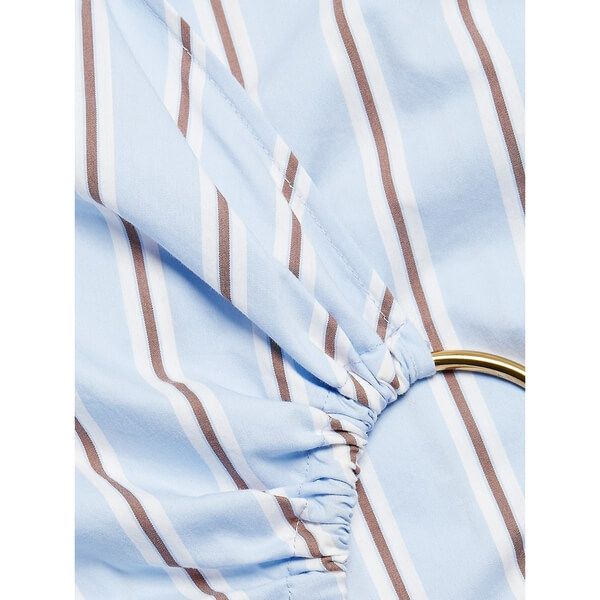 Veronica Beard Afton Striped Wrap Shirtdress
