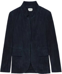 Zadig & Voltaire Verys Daim Crinkle Suede Jacket