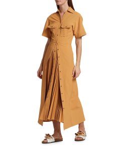 A.L.C. Florence Pleated Midi Dress