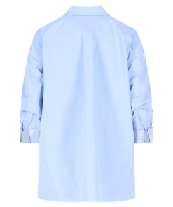 Alexander Wang Crystal-Embellished Cuff Button-Down Shirt