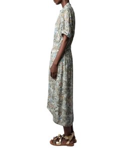 Zadig & Voltaire Rima British Flowers High-Low Dress