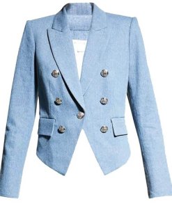 Veronica Beard Cooke Denim Dickey Blazer