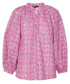 Maje Lyad Floral Print Cotton Blouse