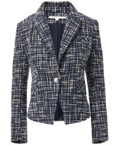 Veronica Beard Hosanna Tweed Dickey Blazer