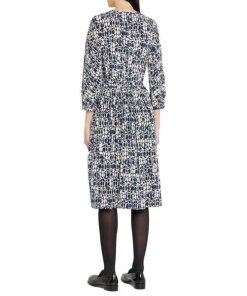 Max Mara Emanuel Abstract-Print Silk Midi Dress