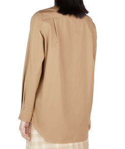 Burberry Paola Logo Patch Buttoned Shirt
