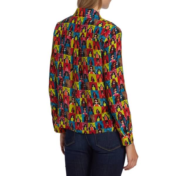 Alice+Olivia カラフルな幾何学模様の長袖シャツ 100%シルク CC402P54006K122_01.jpg?sw=550