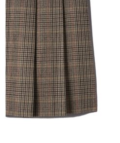 Nili Lotan Rosemonde Pleated Plaid Midi Skirt