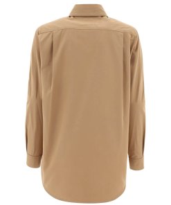 Burberry Paola Logo Patch Buttoned Shirt