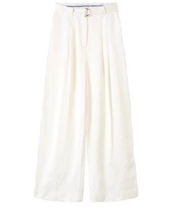 Lee Mathews Libertine Belted Wide-Leg Pants