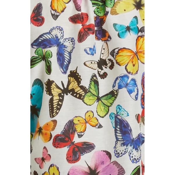 Alice + Olivia Ilan Butterfly Print Cotton-Blend Blouse – evaChic