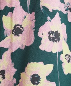 Stine Goya Heather Filigran Flower Green Midi Dress