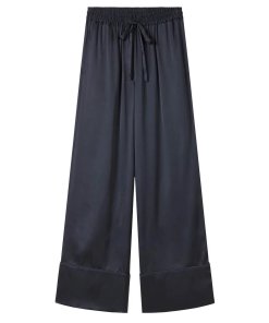 Lee Mathews Stella Silk Satin Pants