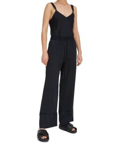 Lee Mathews Stella Silk Satin Pants
