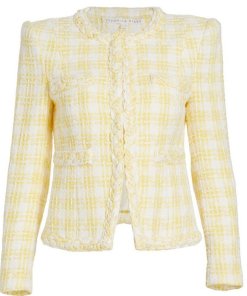 Veronica Beard Bryne Tweed Cropped Jacket