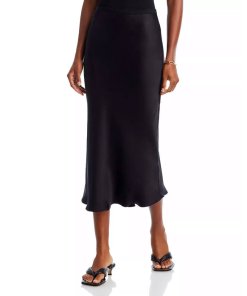 Anine Bing Bar Silk Slip Skirt