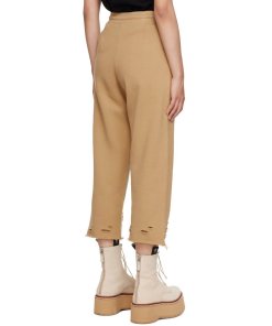 R13 Distressed-Effect Cotton Track Pants