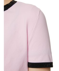 Alexander Wang Crystal Trim Cropped Cardigan