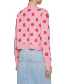 Alice + Olivia Gleeson Do Not Disturb Appliqué Crewneck Sweater