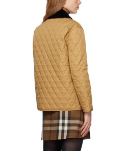 Burberry Dranefeld Corduroy-Collar Quilted Jacket