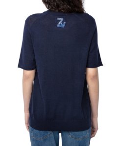 Zadig & Voltaire Ida Embellished Short-Sleeve Sweater