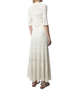 Zadig & Voltaire Memphis Pointelle Maxi Cotton Dress