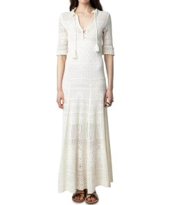 Zadig & Voltaire Memphis Pointelle Maxi Cotton Dress
